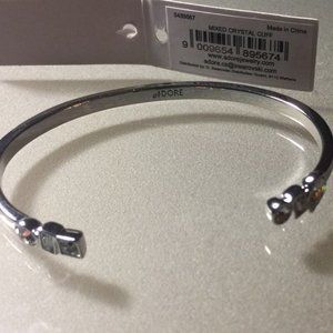 Adore mixed crystal cuff bracelet